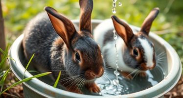 Вода для кроликов: качество и подача