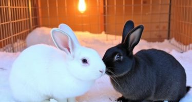 Кролики зимой: утепление клеток и обогрев