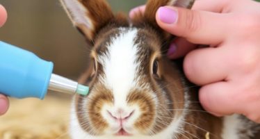 Чистка ушей и глаз кролика: правила гигиены